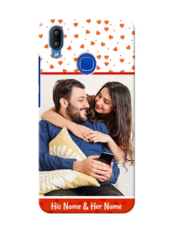 Custom Vivo Y93 Phone Back Covers: Orange Love Symbol Design