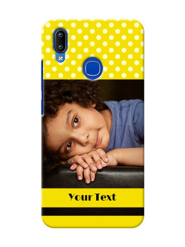 Custom Vivo Y93 Custom Mobile Covers: Bright Yellow Case Design