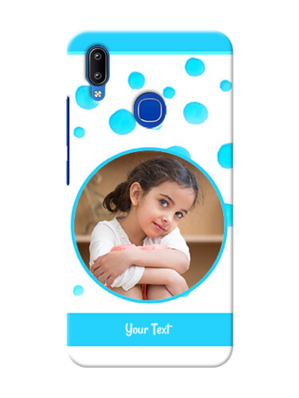 Custom Vivo Y93 Custom Phone Covers: Blue Bubbles Pattern Design