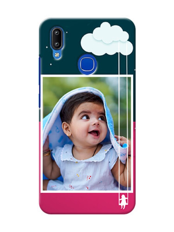 Custom Vivo Y93 custom phone covers: Cute Girl with Cloud Design