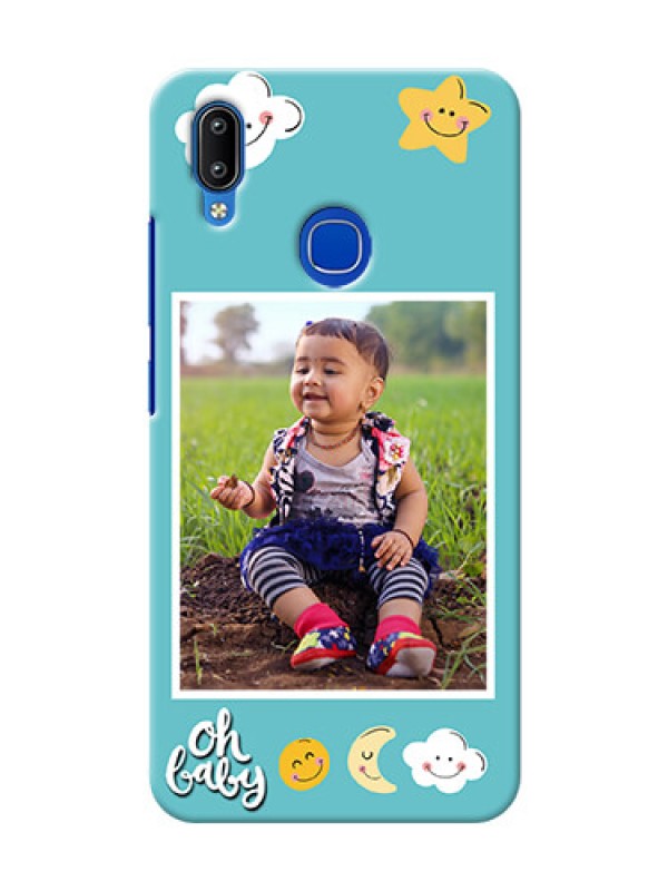 Custom Vivo Y93 Personalised Phone Cases: Smiley Kids Stars Design