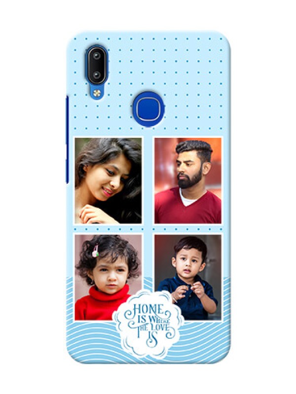 Custom Vivo Y93 Custom Phone Covers: Cute love quote with 4 pic upload Design
