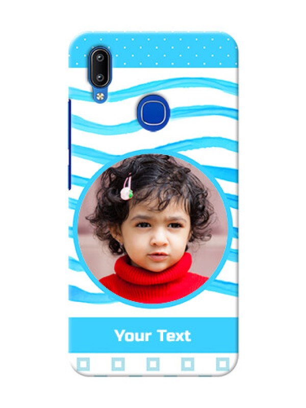 Custom Vivo Y95 phone back covers: Simple Blue Case Design