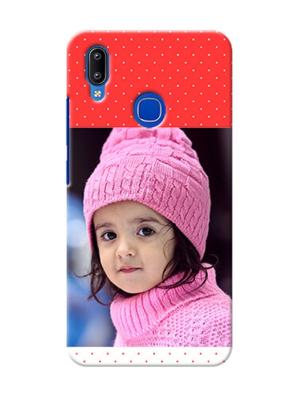 Custom Vivo Y95 personalised phone covers: Red Pattern Design