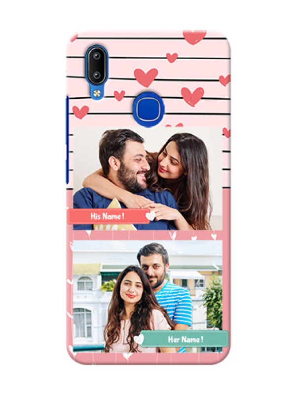 Custom Vivo Y95 custom mobile covers: Photo with Heart Design