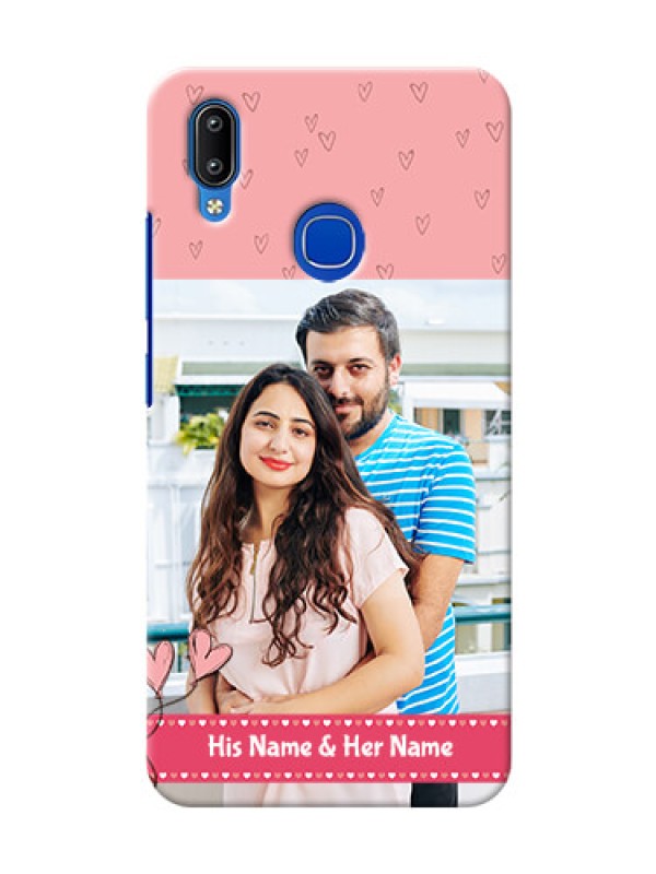 Custom Vivo Y95 phone back covers: Love Design Peach Color