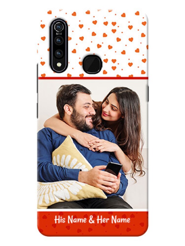 Custom Vivo Z1 Pro Phone Back Covers: Orange Love Symbol Design