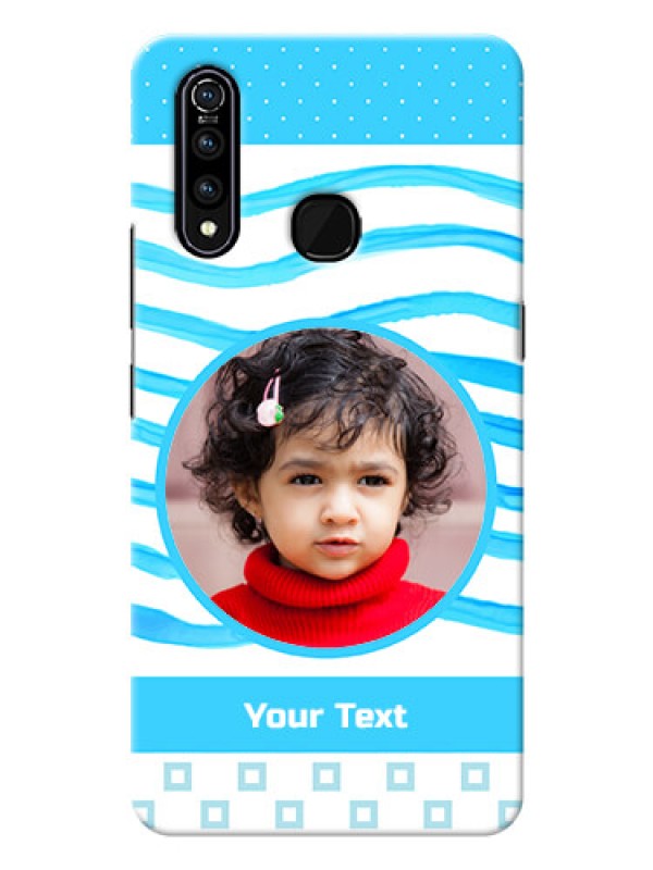 Custom Vivo Z1 Pro phone back covers: Simple Blue Case Design