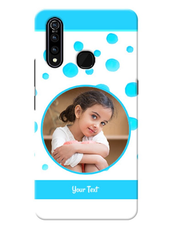 Custom Vivo Z1 Pro Custom Phone Covers: Blue Bubbles Pattern Design