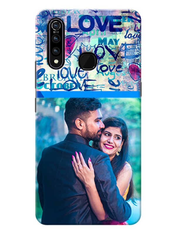 Custom Vivo Z1 Pro Mobile Covers Online: Colorful Love Design