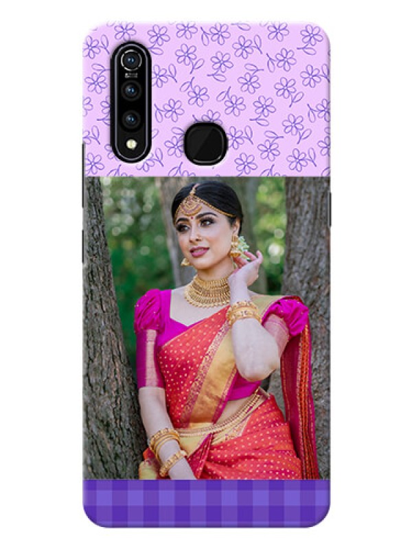 Custom Vivo Z1 Pro Mobile Cases: Purple Floral Design
