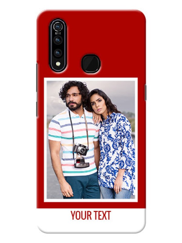 Custom Vivo Z1 Pro mobile phone covers: Simple Red Color Design
