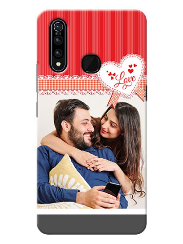 Custom Vivo Z1 Pro phone cases online: Red Love Pattern Design