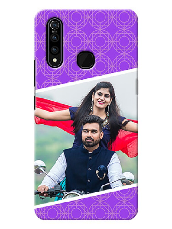 Custom Vivo Z1 Pro mobile back covers online: violet Pattern Design