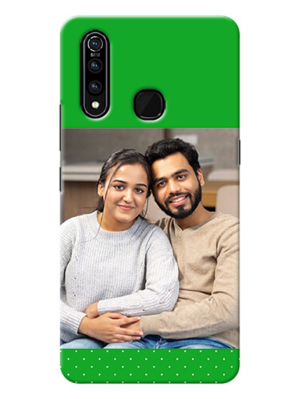 Custom Vivo Z1 Pro Personalised mobile covers: Green Pattern Design