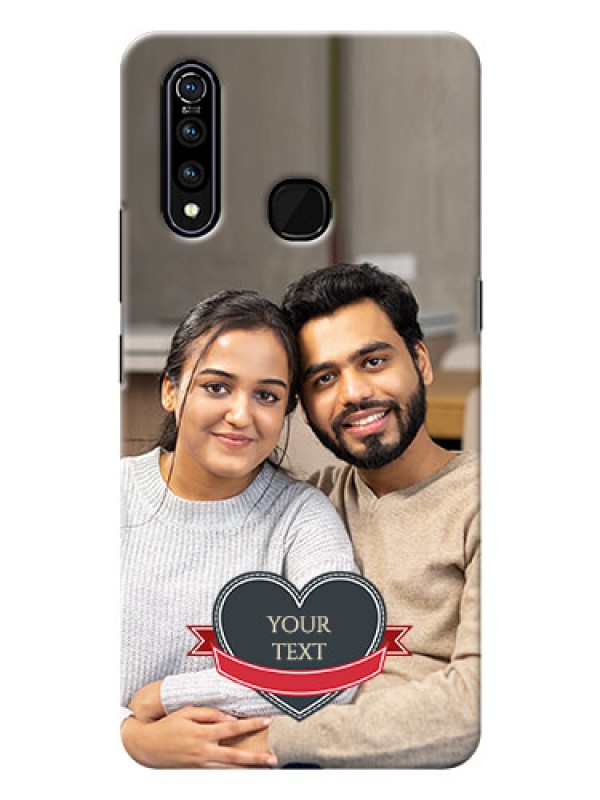 Custom Vivo Z1 Pro mobile back covers online: Just Married Couple Design