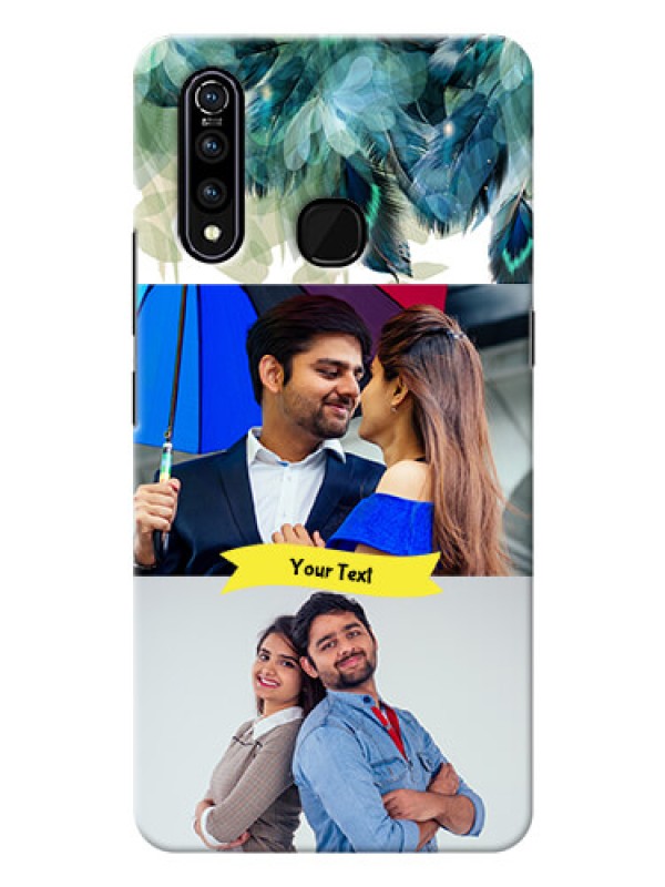 Custom Vivo Z1 Pro Phone Cases: Image with Boho Peacock Feather Design