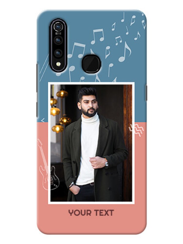 Custom Vivo Z1 Pro Phone Back Covers with Color Musical Note Design