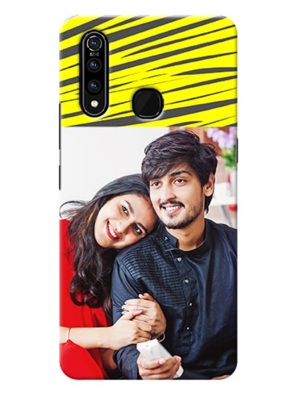 Custom Vivo Z1 Pro Personalised mobile covers: Yellow Abstract Design