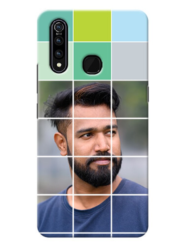 Custom Vivo Z1 Pro personalised phone covers with white box pattern 