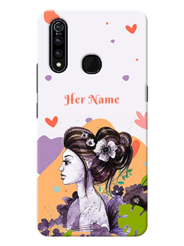 Custom Vivo Z1 Pro Custom Mobile Case with Woman And Nature Design
