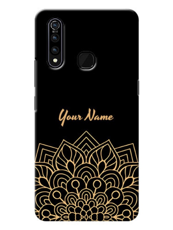Custom Vivo Z1 Pro Back Covers: Golden mandala Design