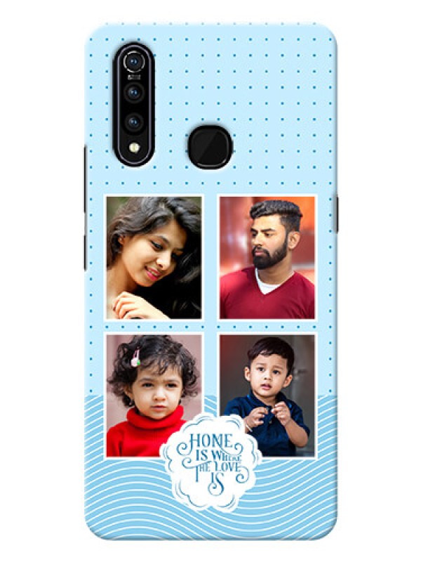 Custom Vivo Z1 Pro Custom Phone Covers: Cute love quote with 4 pic upload Design