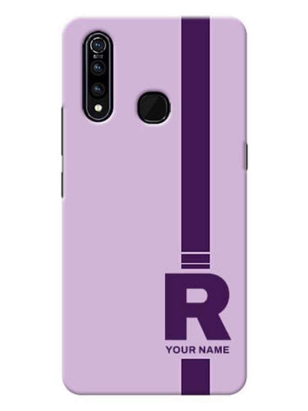 Custom Vivo Z1 Pro Custom Phone Covers: Simple dual tone stripe with name Design