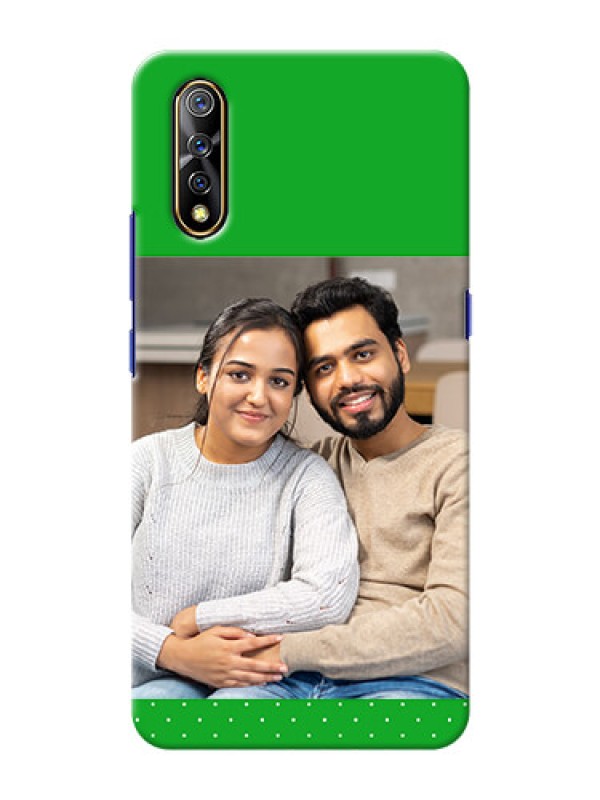 Custom Vivo Z1x Personalised mobile covers: Green Pattern Design