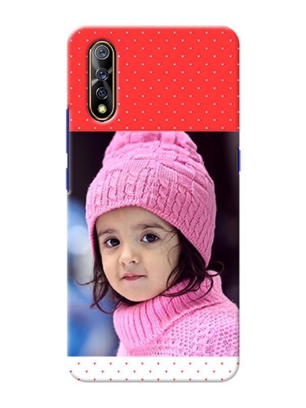 Custom Vivo Z1x personalised phone covers: Red Pattern Design