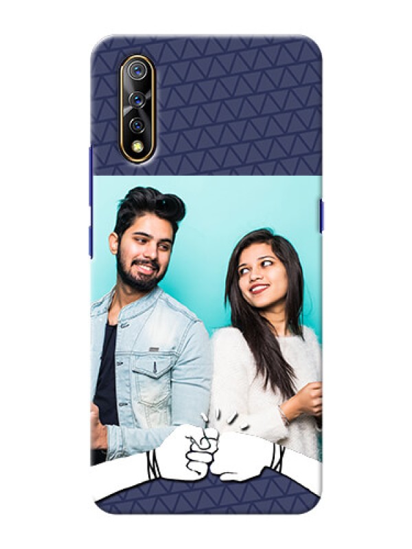 Custom Vivo Z1x Mobile Covers Online with Best Friends Design  