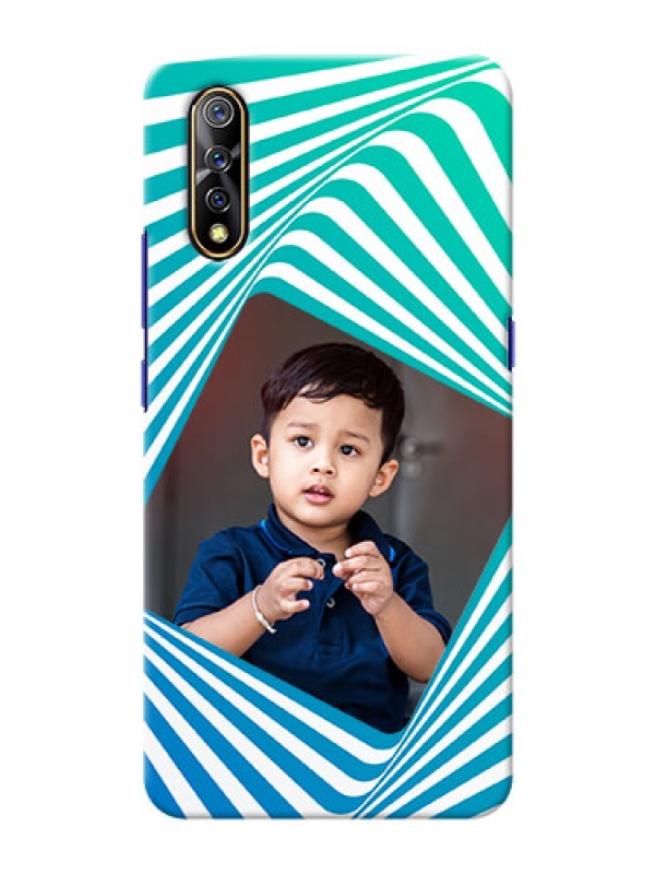 Custom Vivo Z1x Personalised Mobile Covers: Abstract Spiral Design