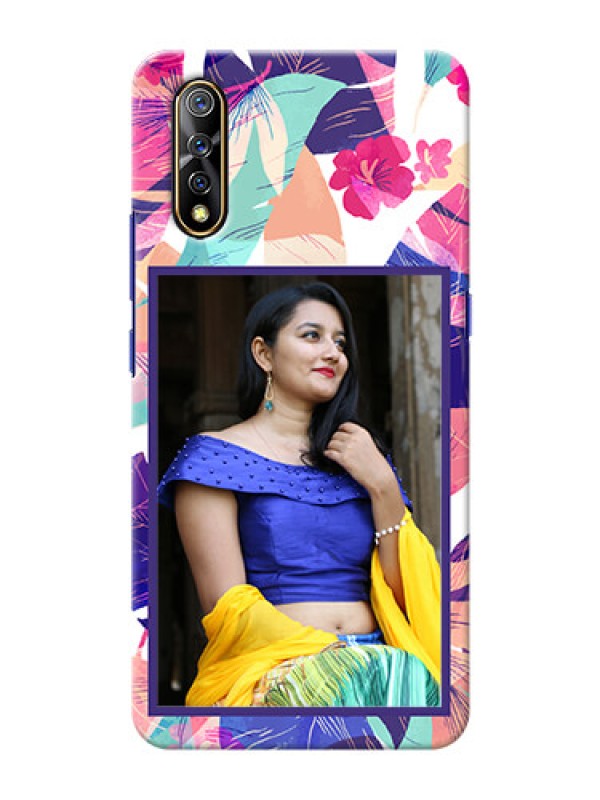 Custom Vivo Z1x Personalised Phone Cases: Abstract Floral Design
