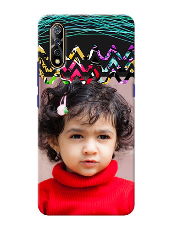 Custom Vivo Z1x personalized phone covers: Neon Abstract Design