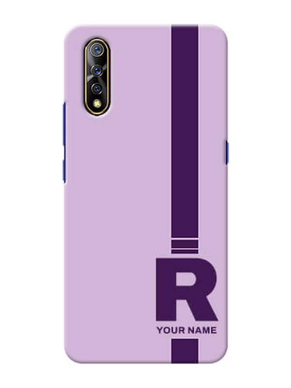 Custom Vivo Z1X Custom Phone Covers: Simple dual tone stripe with name Design
