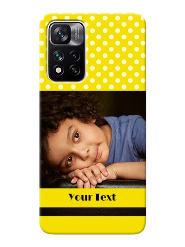 Custom Xiaomi 11i 5G Custom Mobile Covers: Bright Yellow Case Design