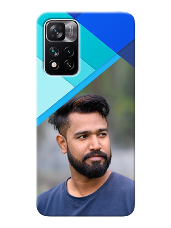 Custom Xiaomi 11i 5G Phone Cases Online: Blue Abstract Cover Design