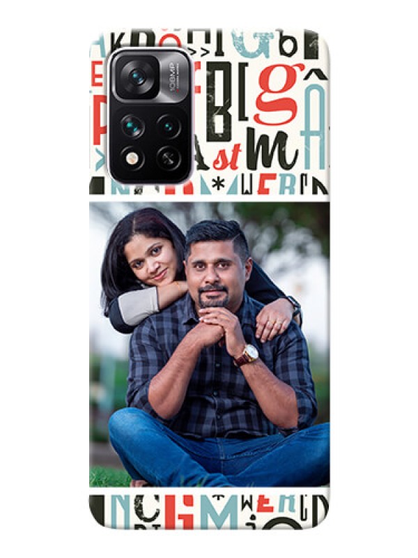 Custom Xiaomi 11i 5G custom mobile phone covers: Alphabet Design