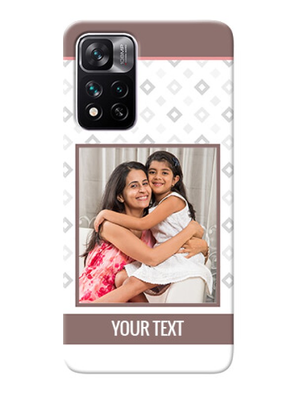 Custom Xiaomi 11i 5G custom back covers: Simple Diamond Design