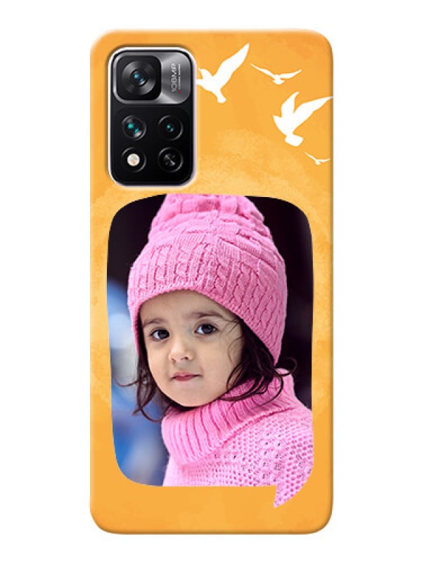 Custom Xiaomi 11i 5G Phone Covers: Water Color Designwith Bird Icons