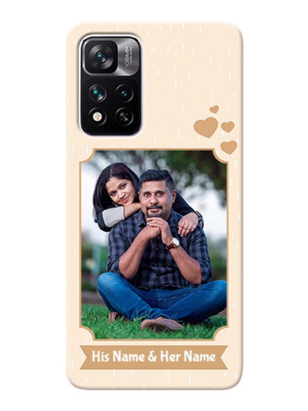 Custom Xiaomi 11i 5G mobile phone cases with confetti love Design