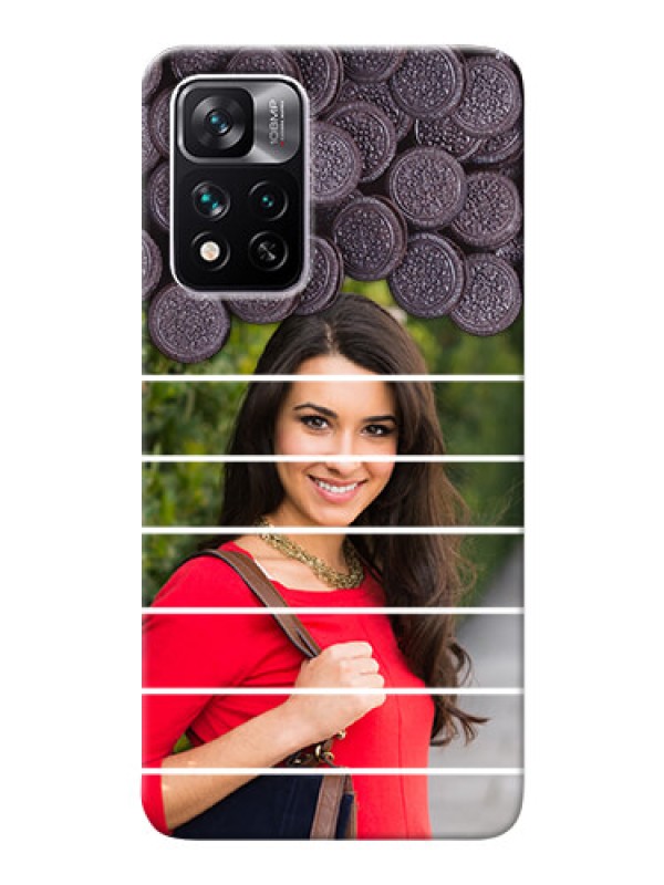 Custom Xiaomi 11i 5G Custom Mobile Covers with Oreo Biscuit Design