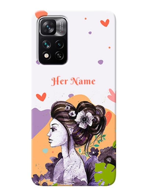Custom Xiaomi 11I 5G Custom Mobile Case with Woman And Nature Design