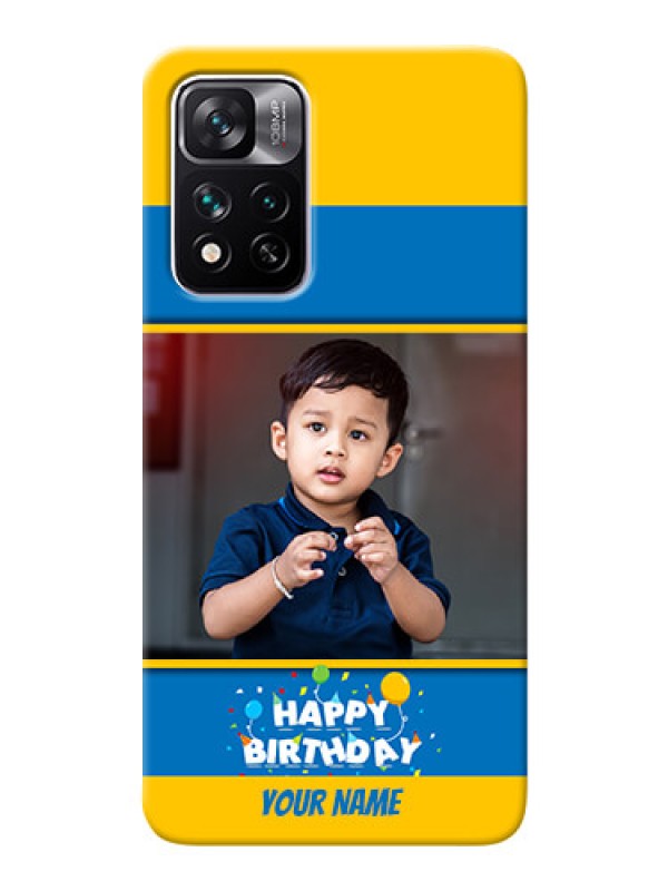 Custom Xiaomi 11i Hypercharge 5G Mobile Back Covers Online: Birthday Wishes Design