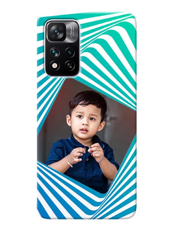 Custom Xiaomi 11i Hypercharge 5G Personalised Mobile Covers: Abstract Spiral Design