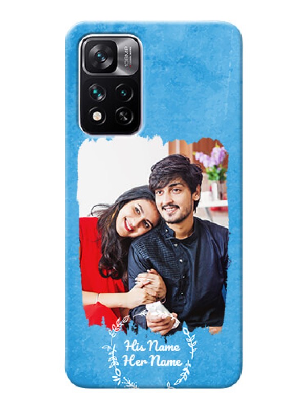 Custom Xiaomi 11i Hypercharge 5G custom mobile cases: Blue Color Vintage Design