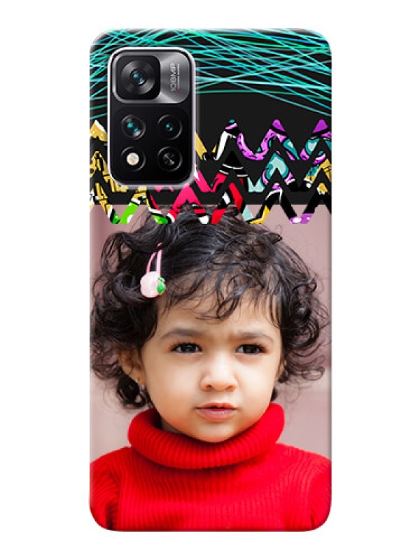 Custom Xiaomi 11i Hypercharge 5G personalized phone covers: Neon Abstract Design
