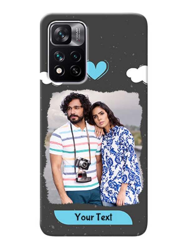 Custom Xiaomi 11i Hypercharge 5G Mobile Back Covers: splashes with love doodles Design