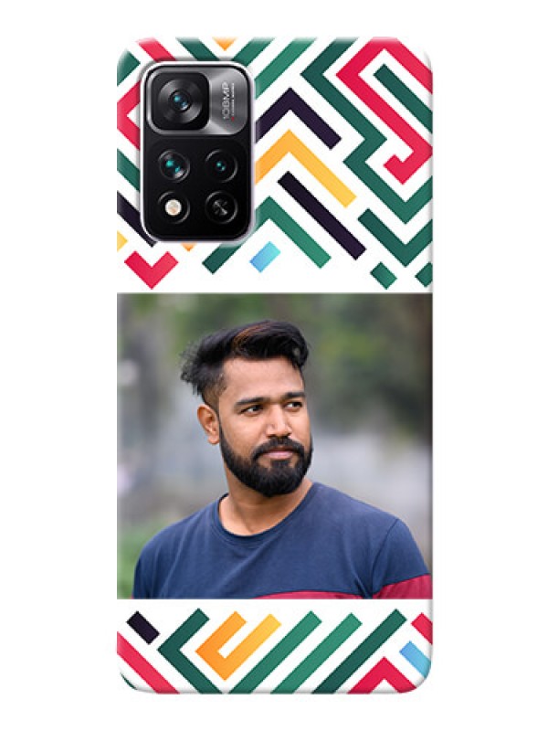 Custom Xiaomi 11I Hypercharge 5G Custom Mobile Case with Colorful Maze Pattern Design