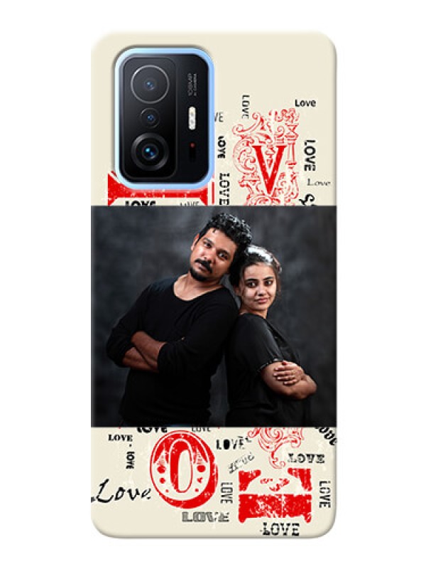 Custom Redmi 11T Pro 5G mobile cases online: Trendy Love Design Case